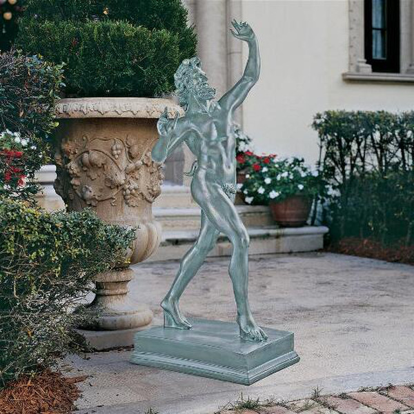 Dancing Faunus of Pompeii Bacchus Decorative Sculpture Garden Statue